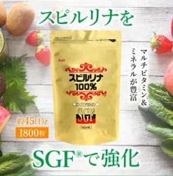 TẢO SPIRULINA 100% SGF Nhật Bản dạng túi 1800 viên