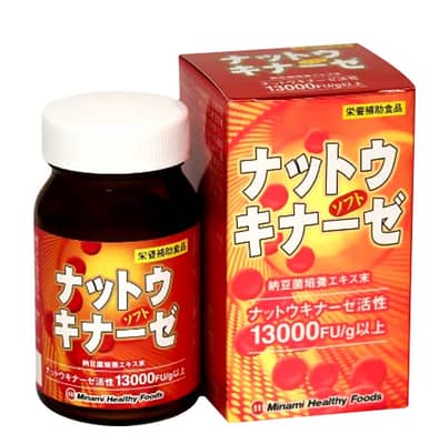 Viên uống hỗ trợ điều trị tai biến Minami Healthy Foods Nattokinase Soft 13000FU 90 viên