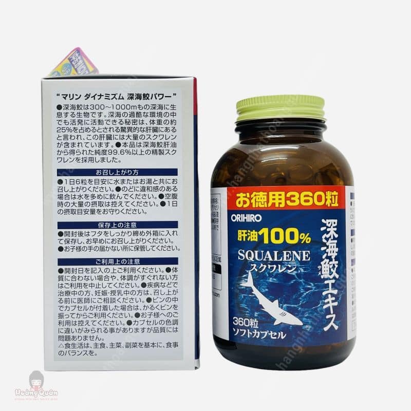 Sụn vi cá mập Squalene Orihiro 360 viên - Ảnh 4