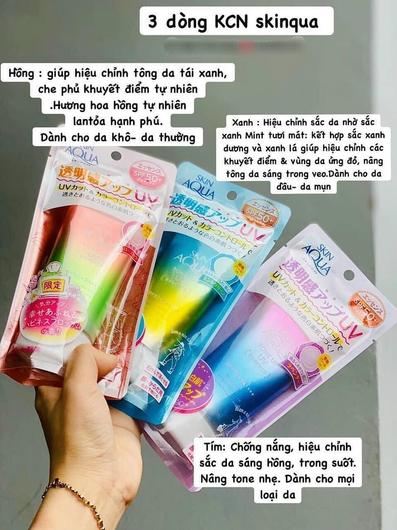 KEM CHỐNG NẮNG SKIN AQUA TONE UP UV ESSENCE SPF50+/PA++++ 80G - Ảnh 2